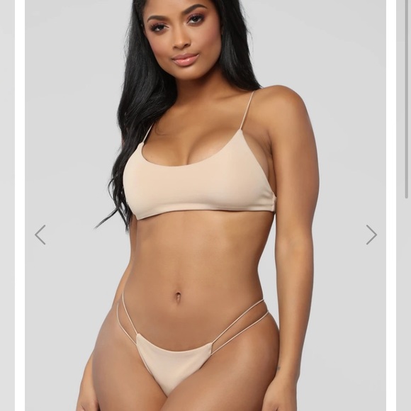 SEXY NUDE CUT OUT STRAPPY KIKI BEACH VIBES BIKINI - Picture 6 of 7